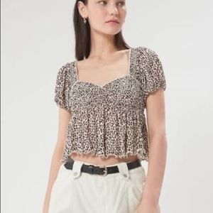 Urban Outfitters Angelo Smocked Bodice Top